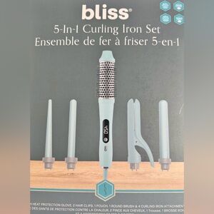 Bliss 5-In-1 Curling Iron Set